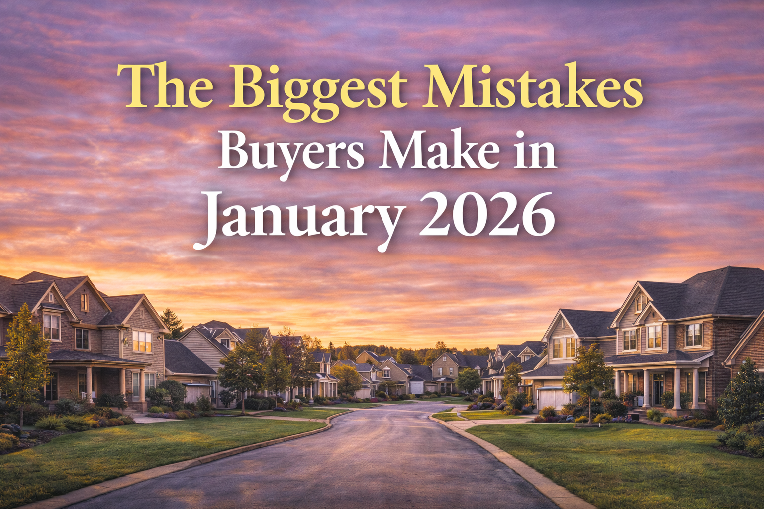 The Biggest Mistakes Buyers Make in January 2026 header image.