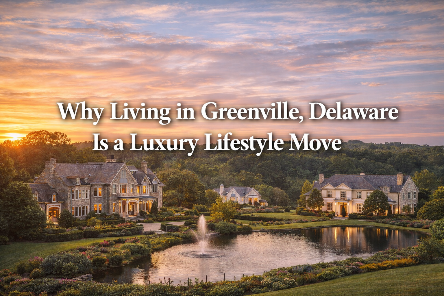 Why Living in Greenville, Delaware Is a Luxury Lifestyle Move header image.