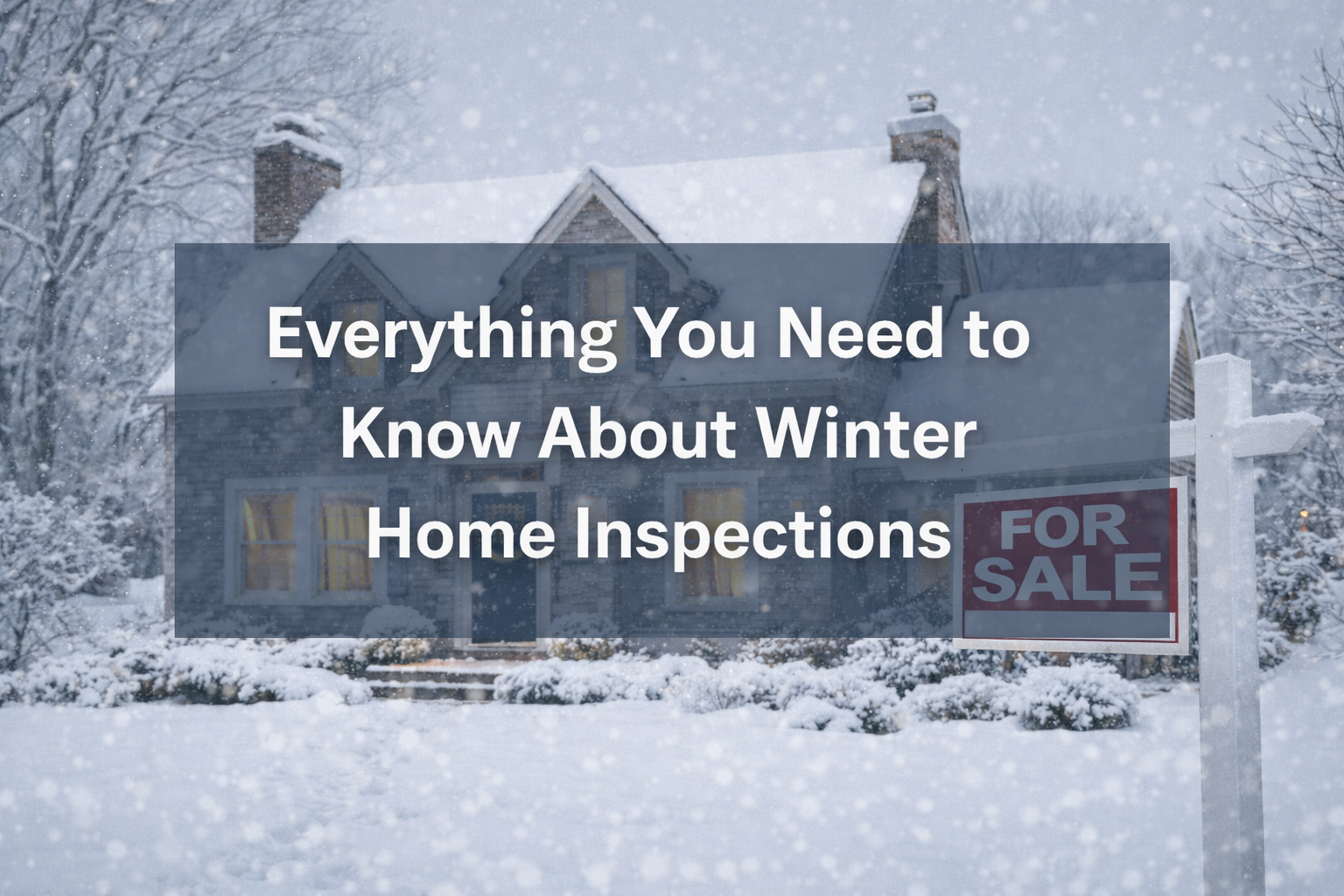 ❄️ Everything You Need to Know About Winter Home Inspections header image.