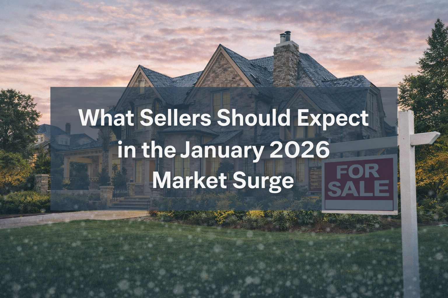 📈 What Sellers Should Expect in the January 2026 Market Surge header image.