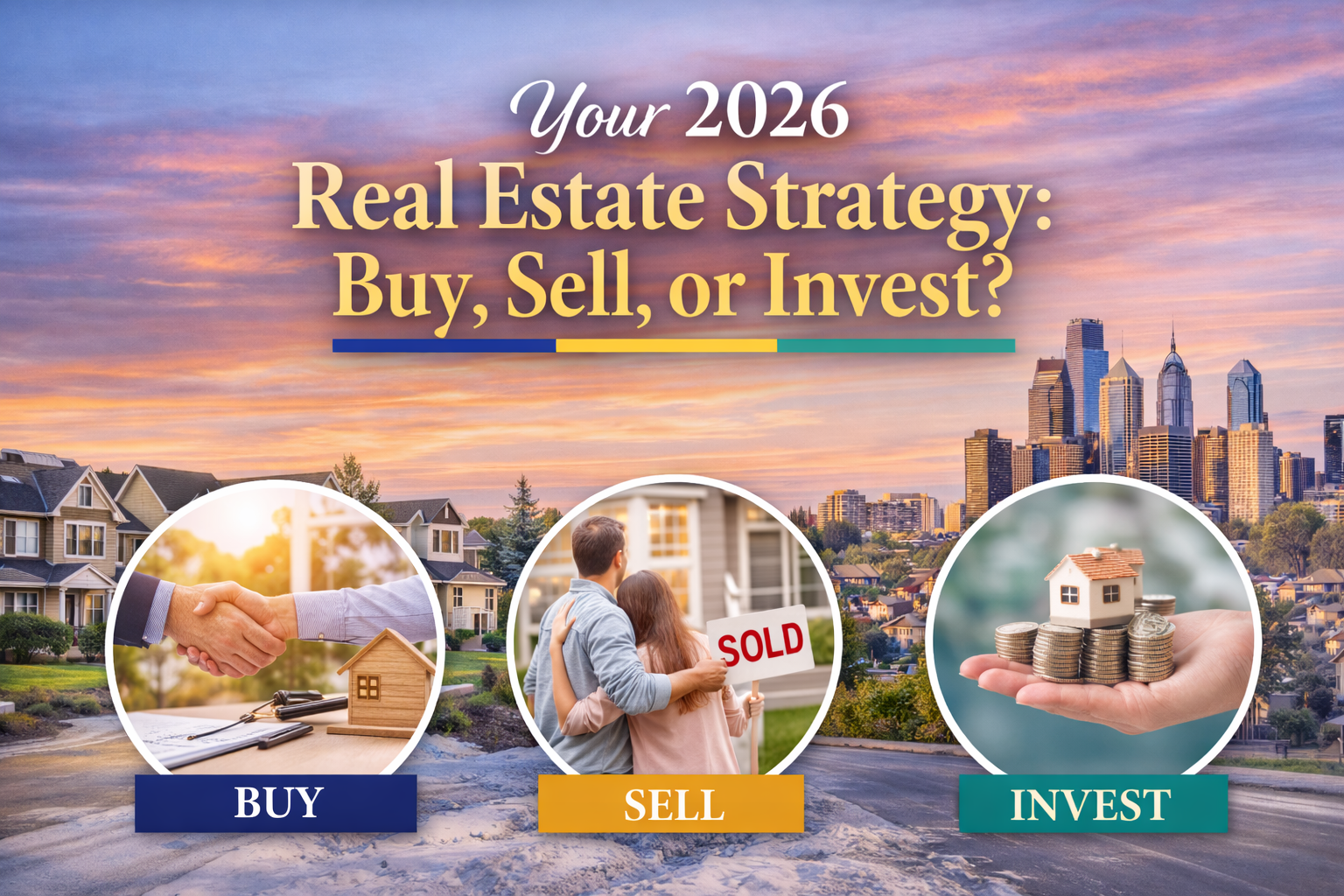 Your 2026 Real Estate Strategy: Buy, Sell, or Invest? Here’s What to Know header image.