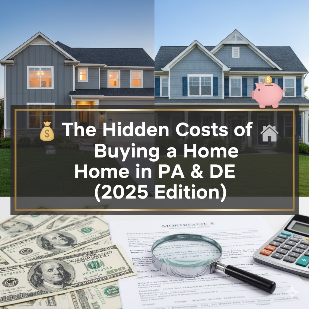 💸 The Hidden Costs of Buying a Home in PA & DE (2025 Edition) header image.