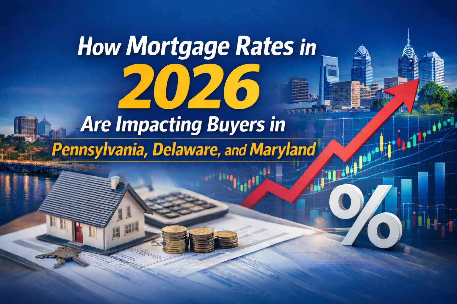 How Mortgage Rates in 2026 Are Impacting Buyers in Pennsylvania, Delaware, and Maryland header image.