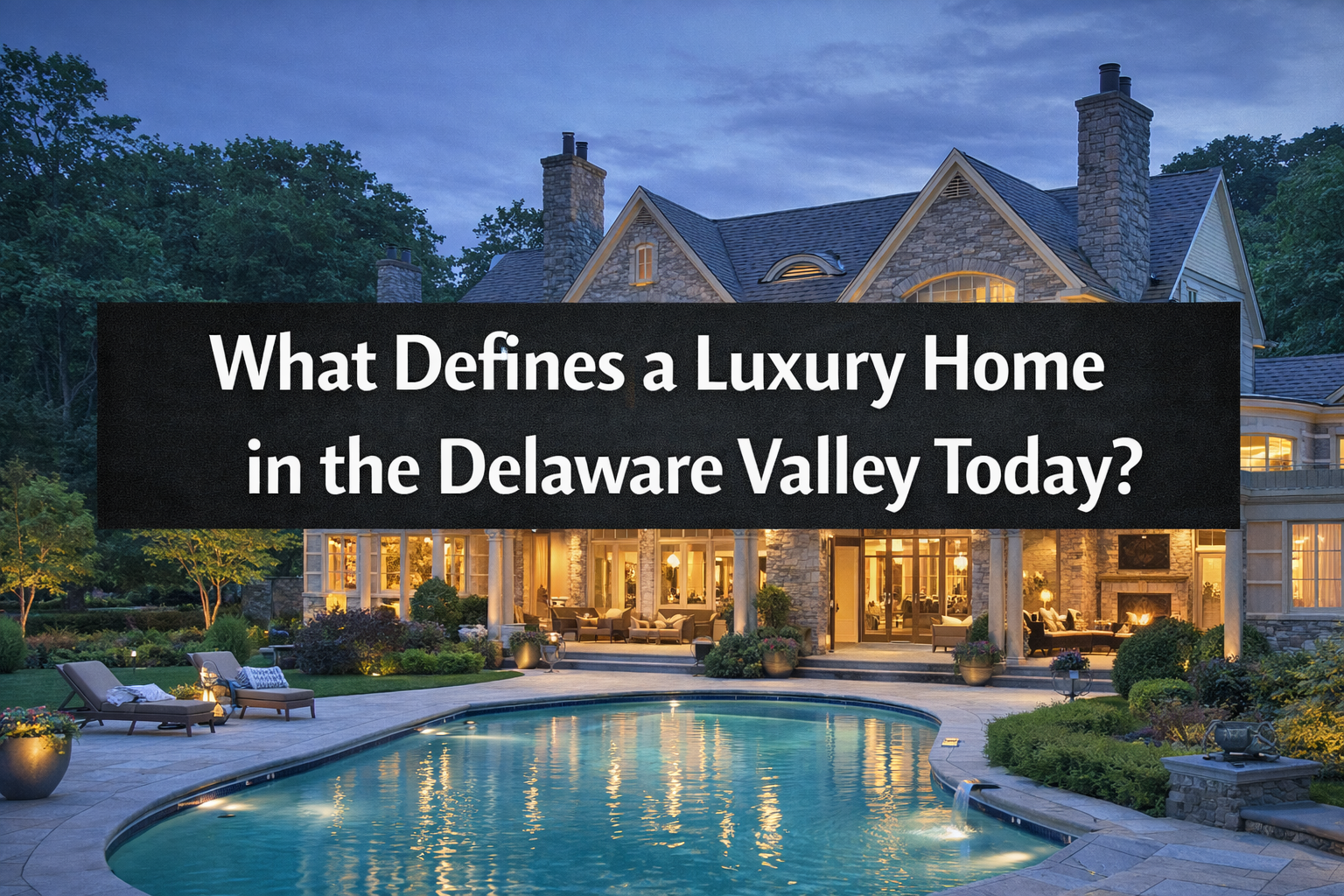 What Defines a Luxury Home in the Delaware Valley Today? header image.