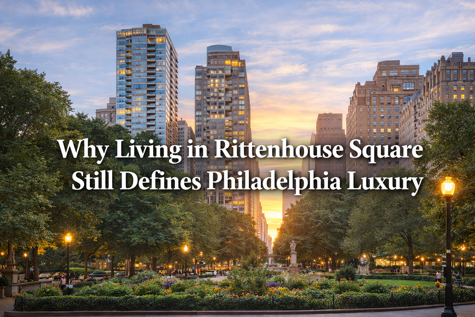 Why Living in Rittenhouse Square Still Defines Philadelphia Luxury header image.