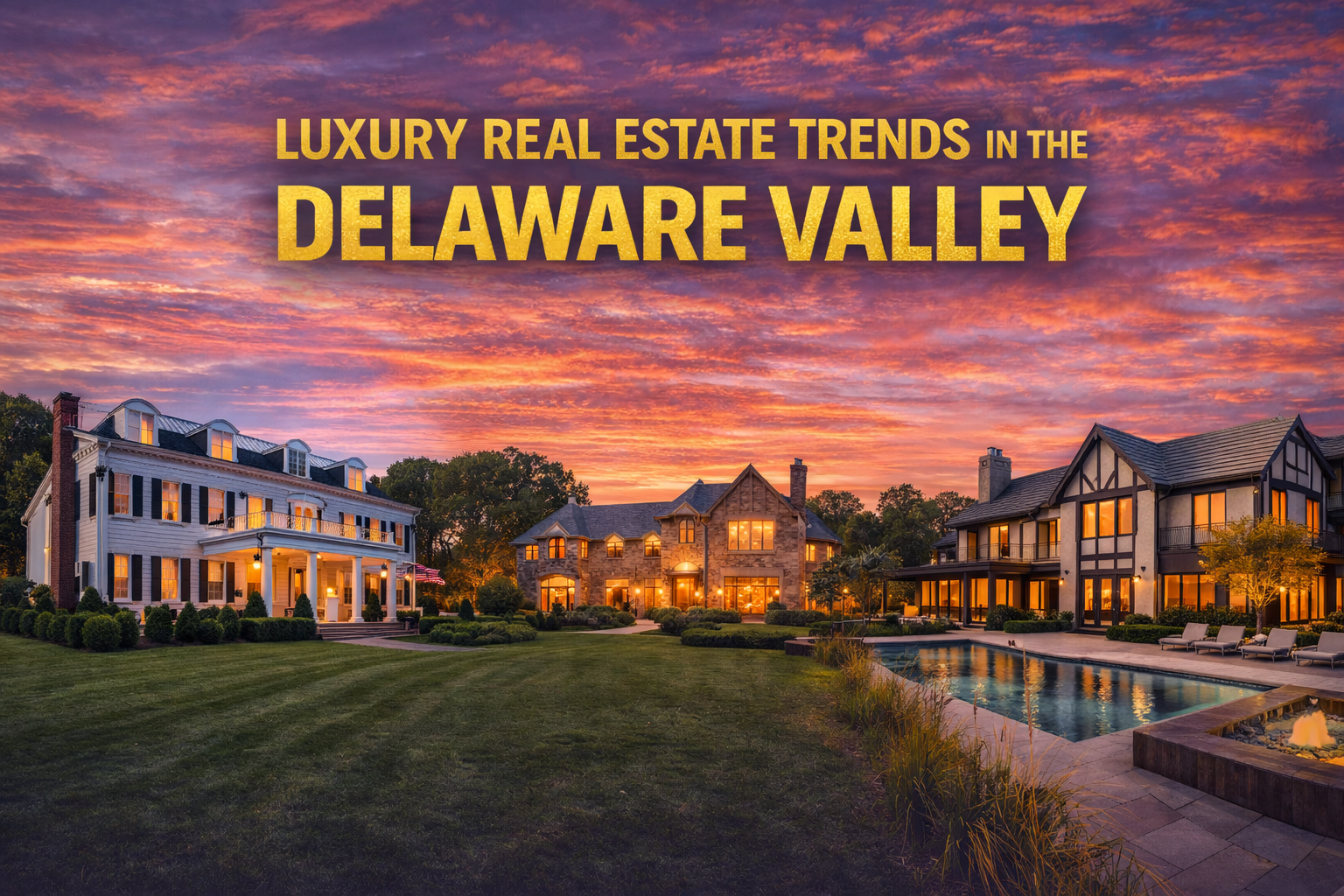 Luxury Real Estate Trends in the Delaware Valley header image.