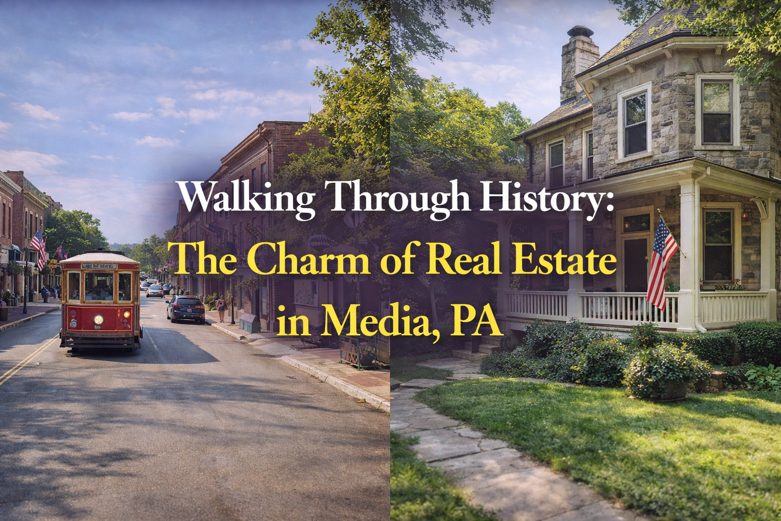 Walking Through History: The Charm of Real Estate in Media, PA header image.