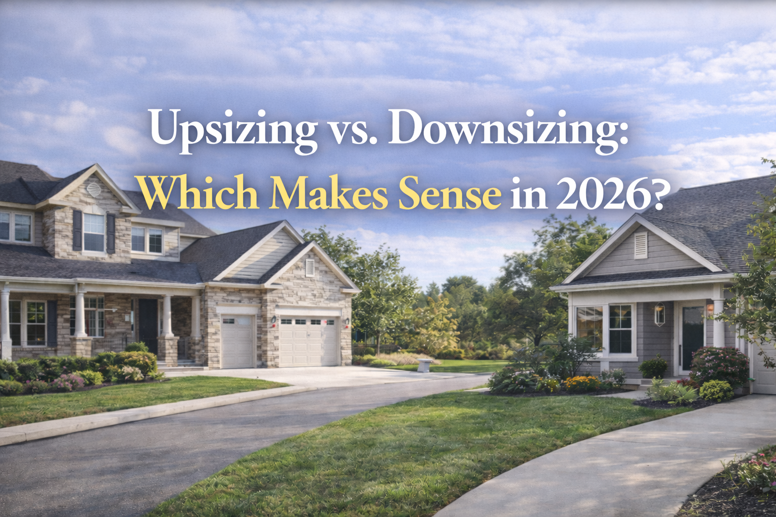 Upsizing vs. Downsizing: Which Makes Sense in 2026? header image.