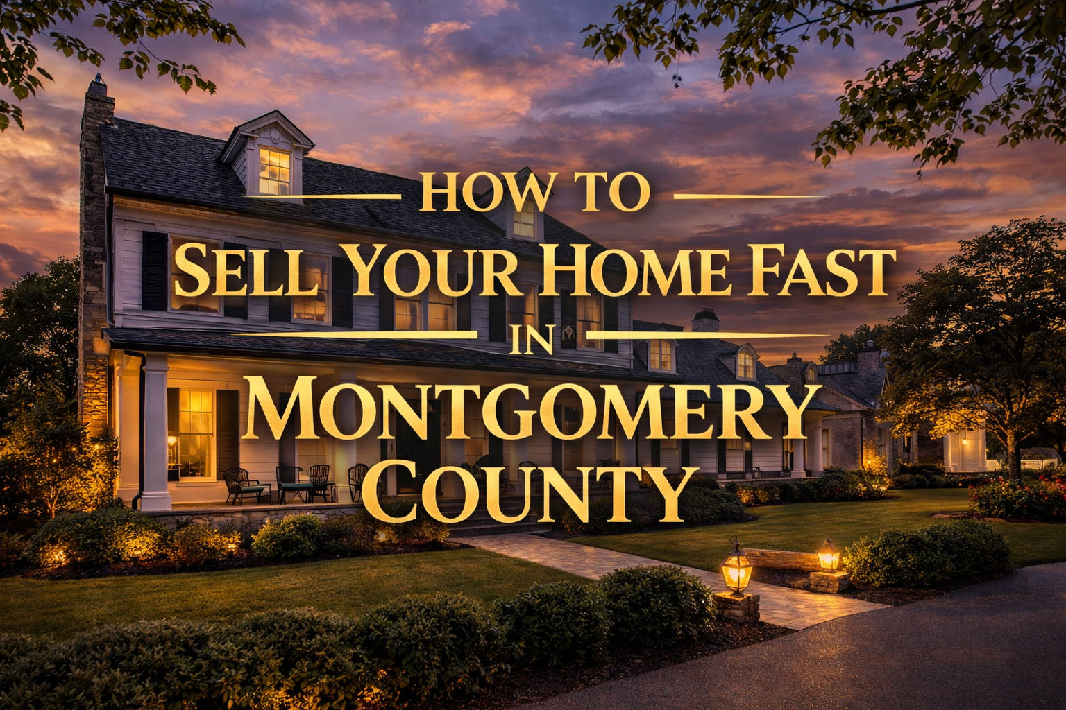 How to Sell Your Home Fast in Montgomery County header image.
