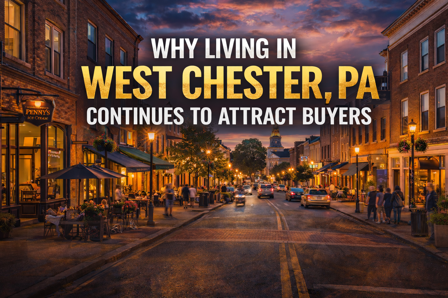 Why Living in West Chester, PA Continues to Attract Buyers header image.