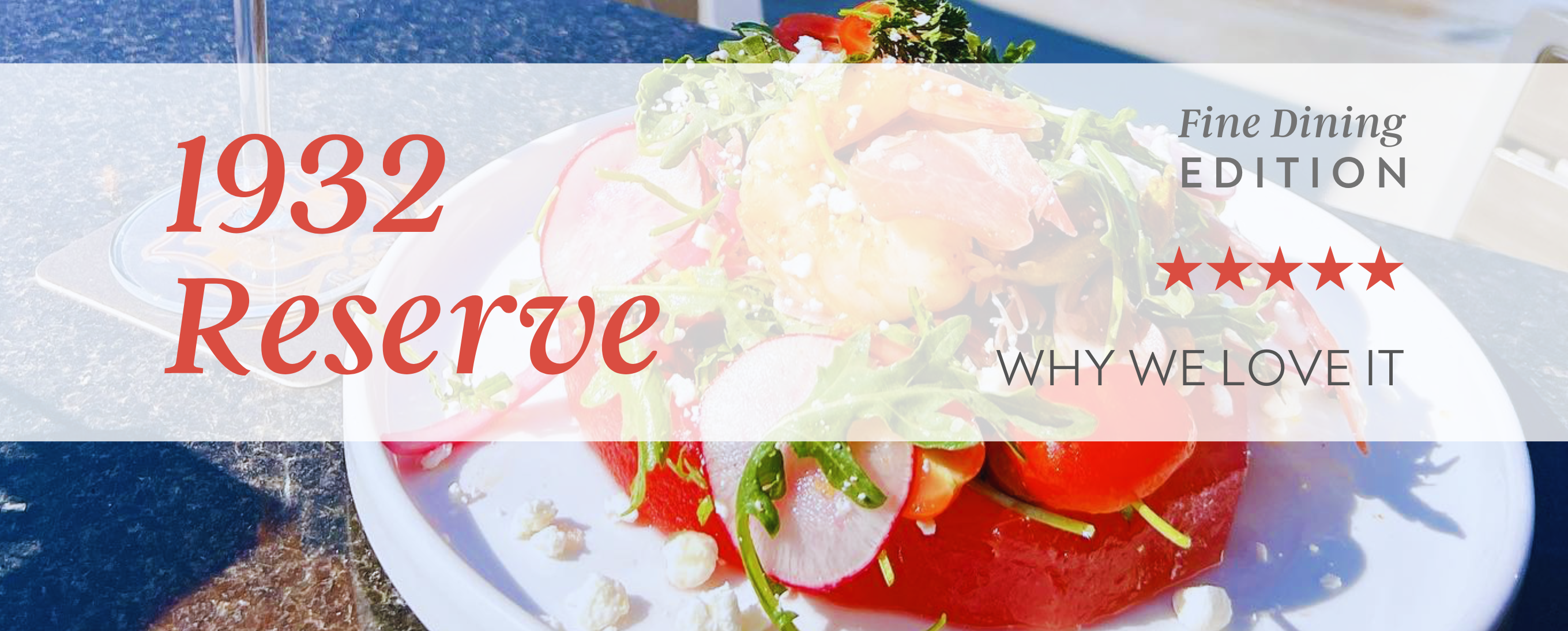 Dock to Dine: 1932 Reserve header image.