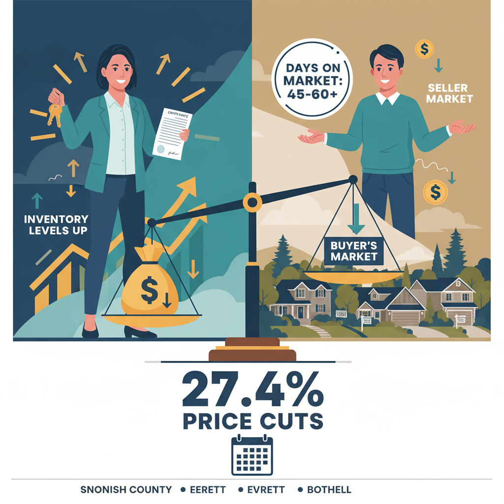 Buyers Are Finally Gaining Leverage in Everett and Bothell: What This Means for You header image.