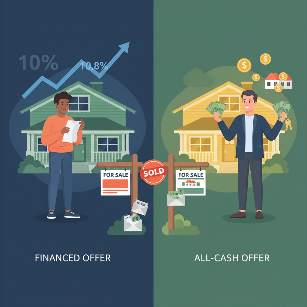 First-time homebuyers competing against small landlord investors with cash offers in 2025 housing market