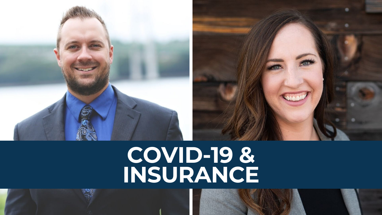 COVID-19 AND INSURANCE header image.