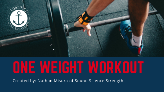 ONE WEIGHT WORKOUT! header image.
