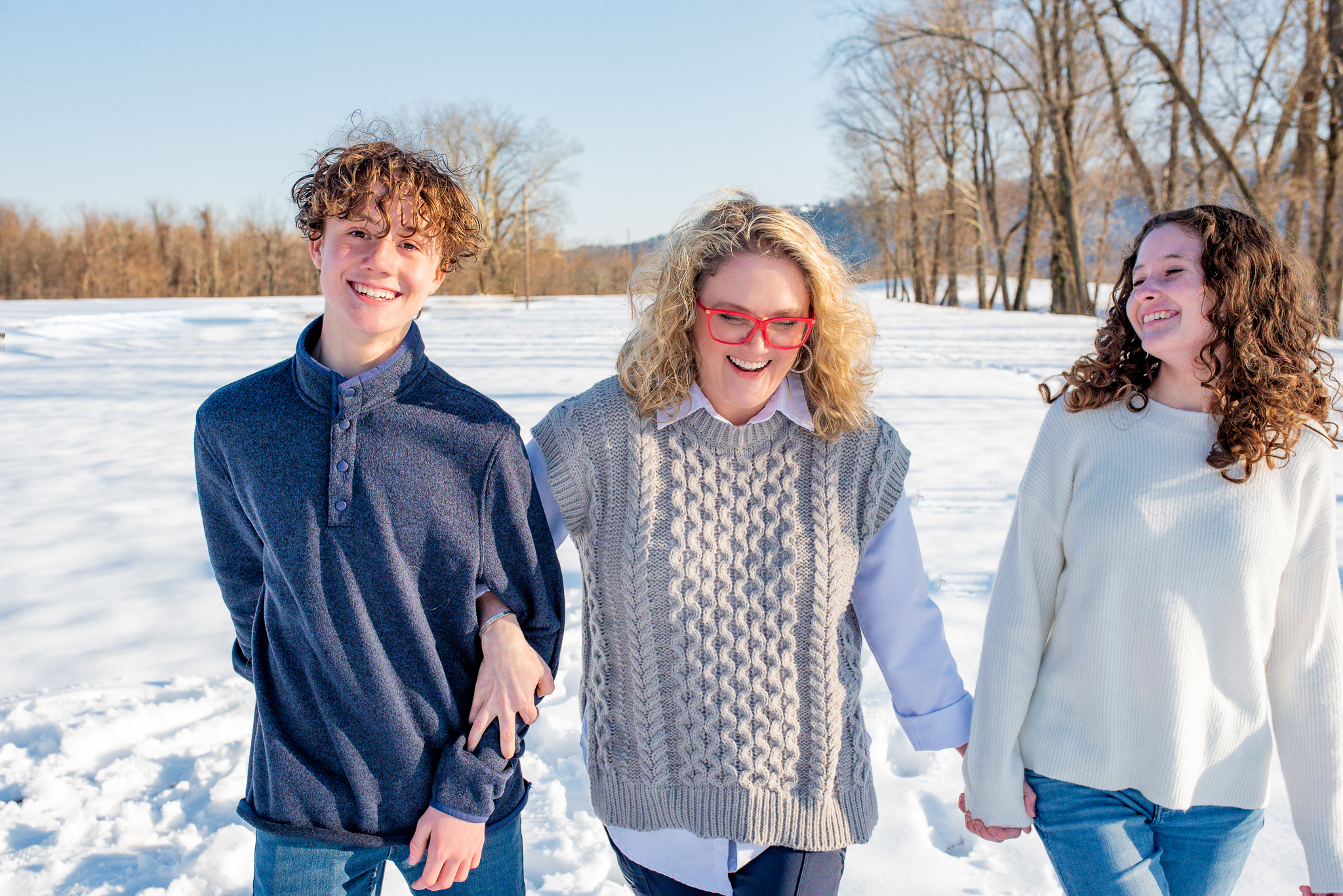 family unit enjoying time together, family owned realty business, small business, real estate group