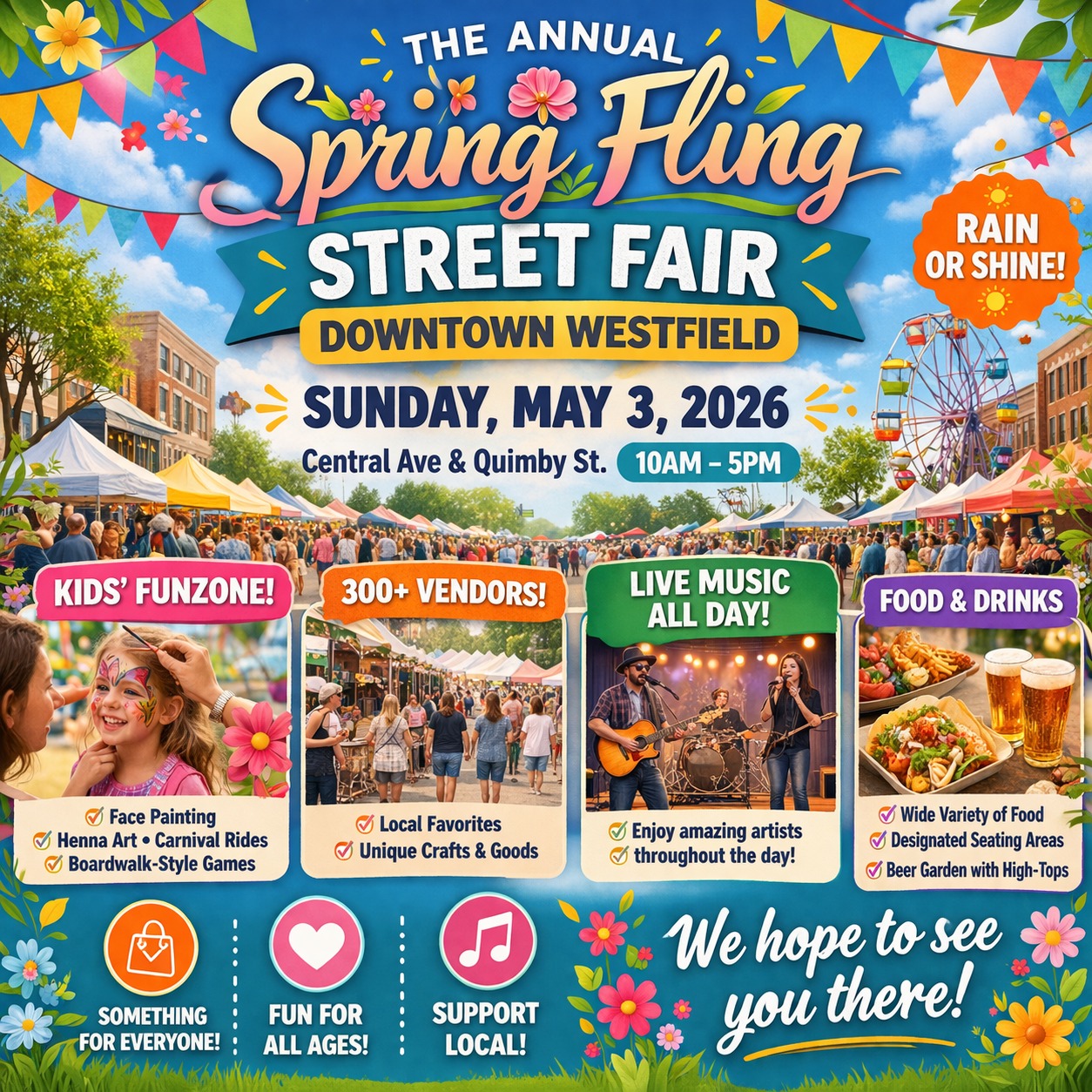 Spring Fling Street Fair header image.