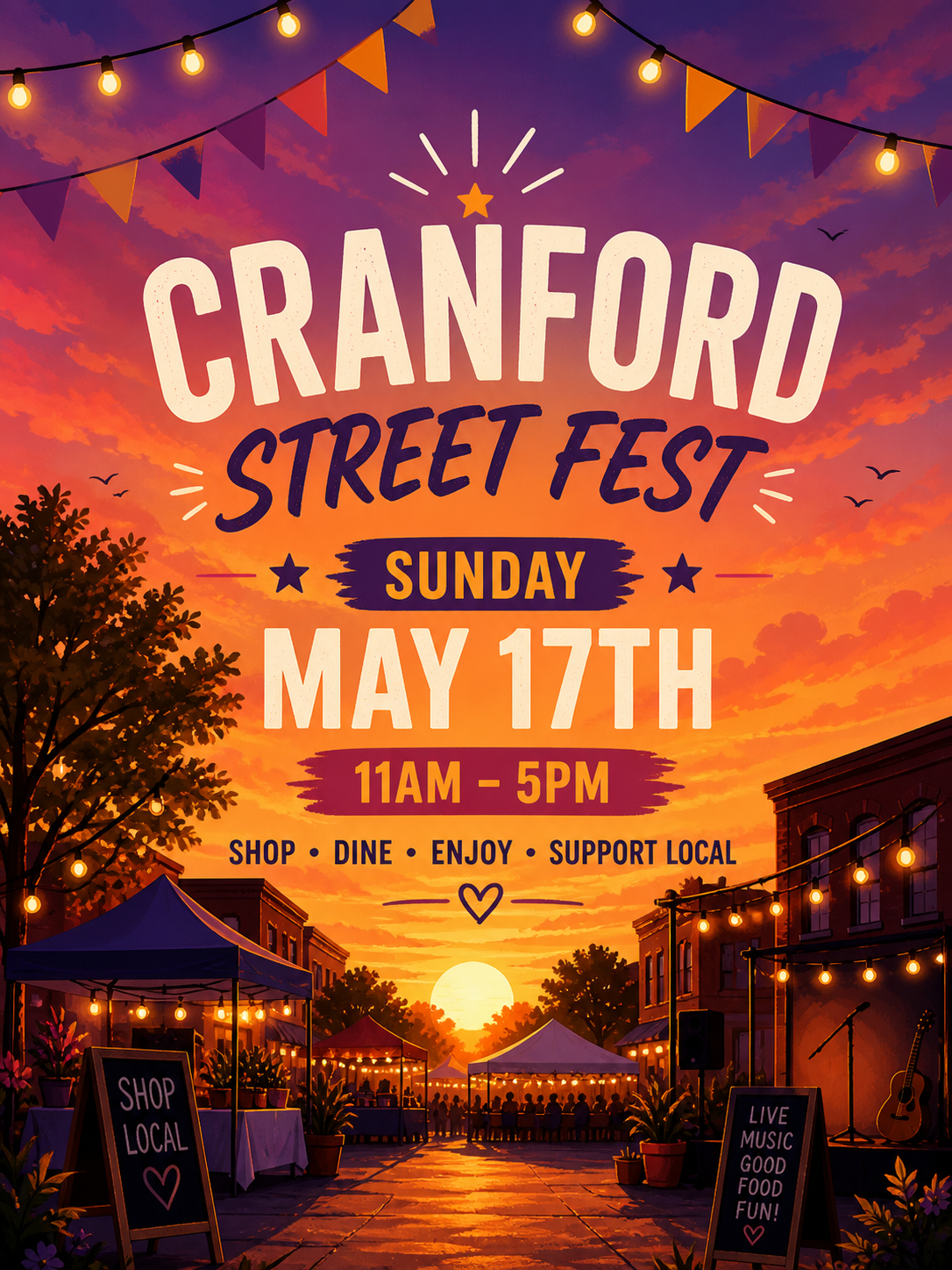 Cranford Street Fest May 2026 header image.