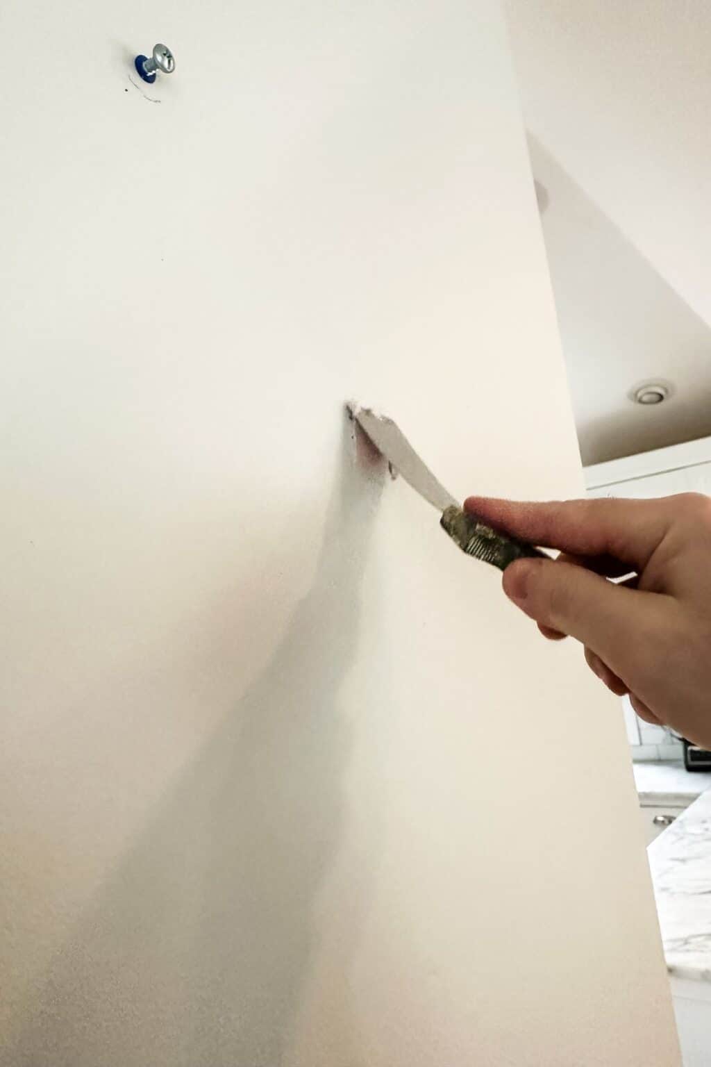 How to fill a nail hole! header image.
