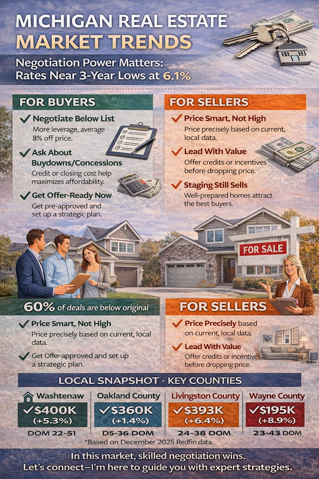 Michigan Housing Market Update: Why Negotiation Power Matters More Than Ever in Early 2026 header image.