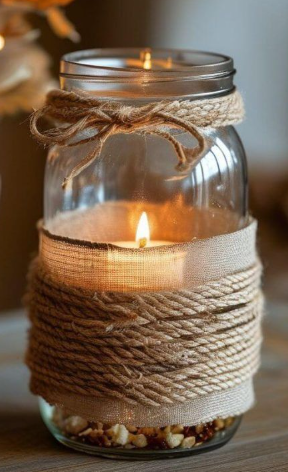 DIY Mason Jar Candles header image.