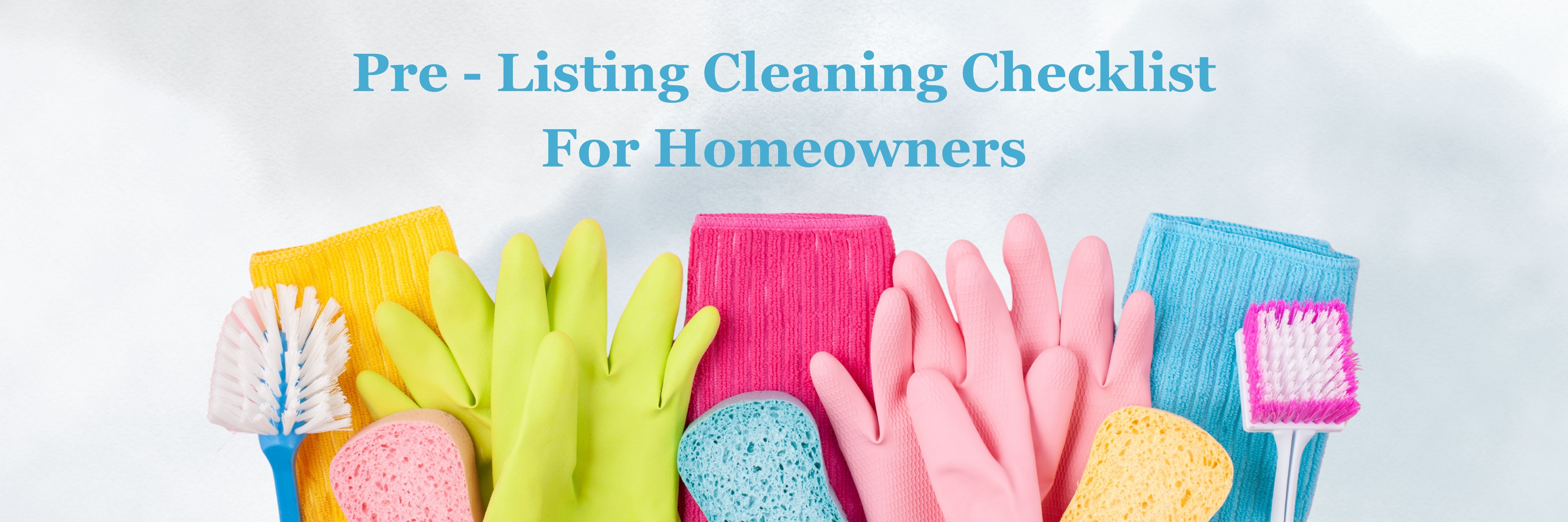 Pre - Listing Cleaning Checklist header image.
