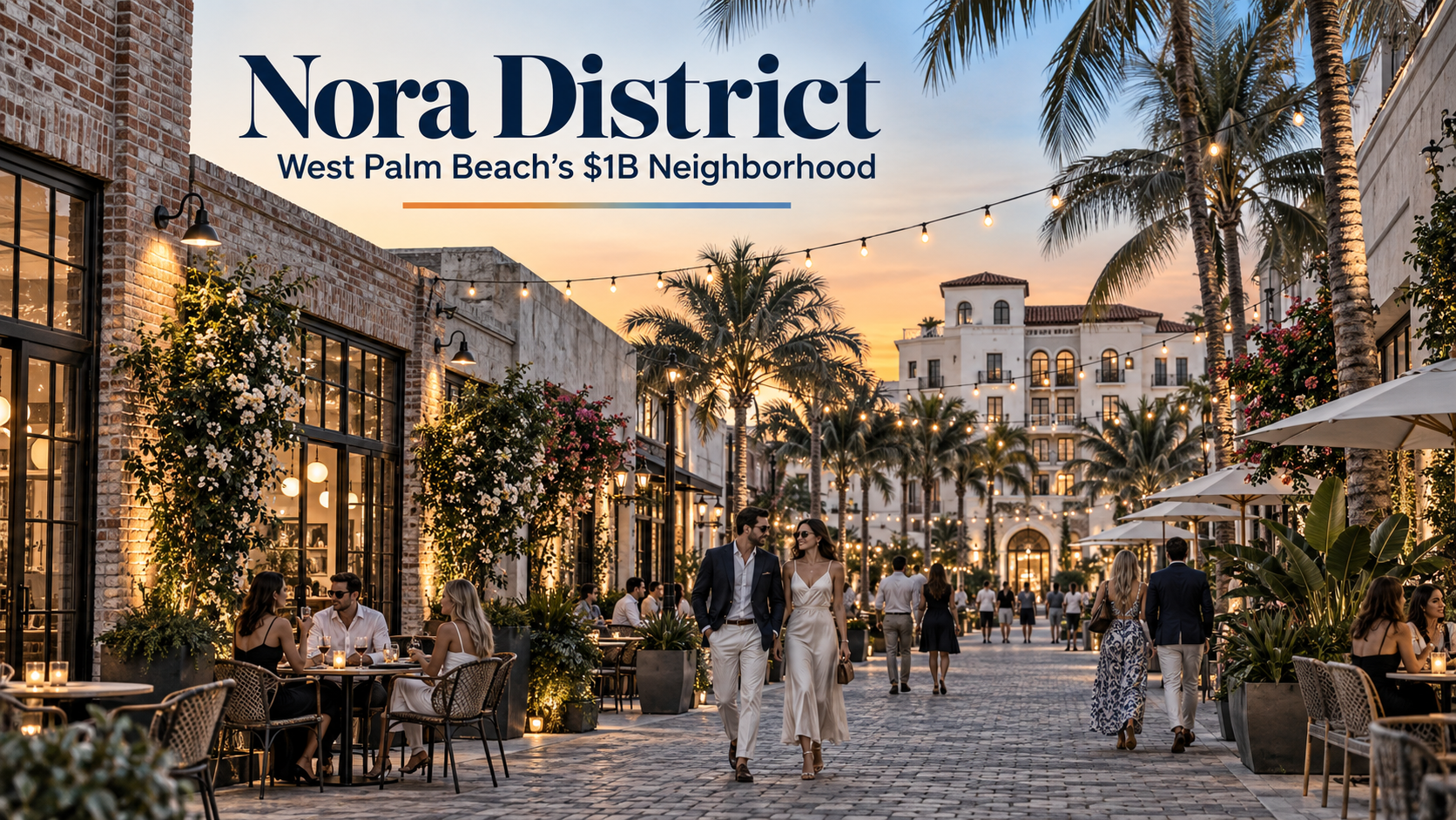 Nora District West Palm Beach: restored warehouse street with cafes, palms and a boutique hotel near downtown