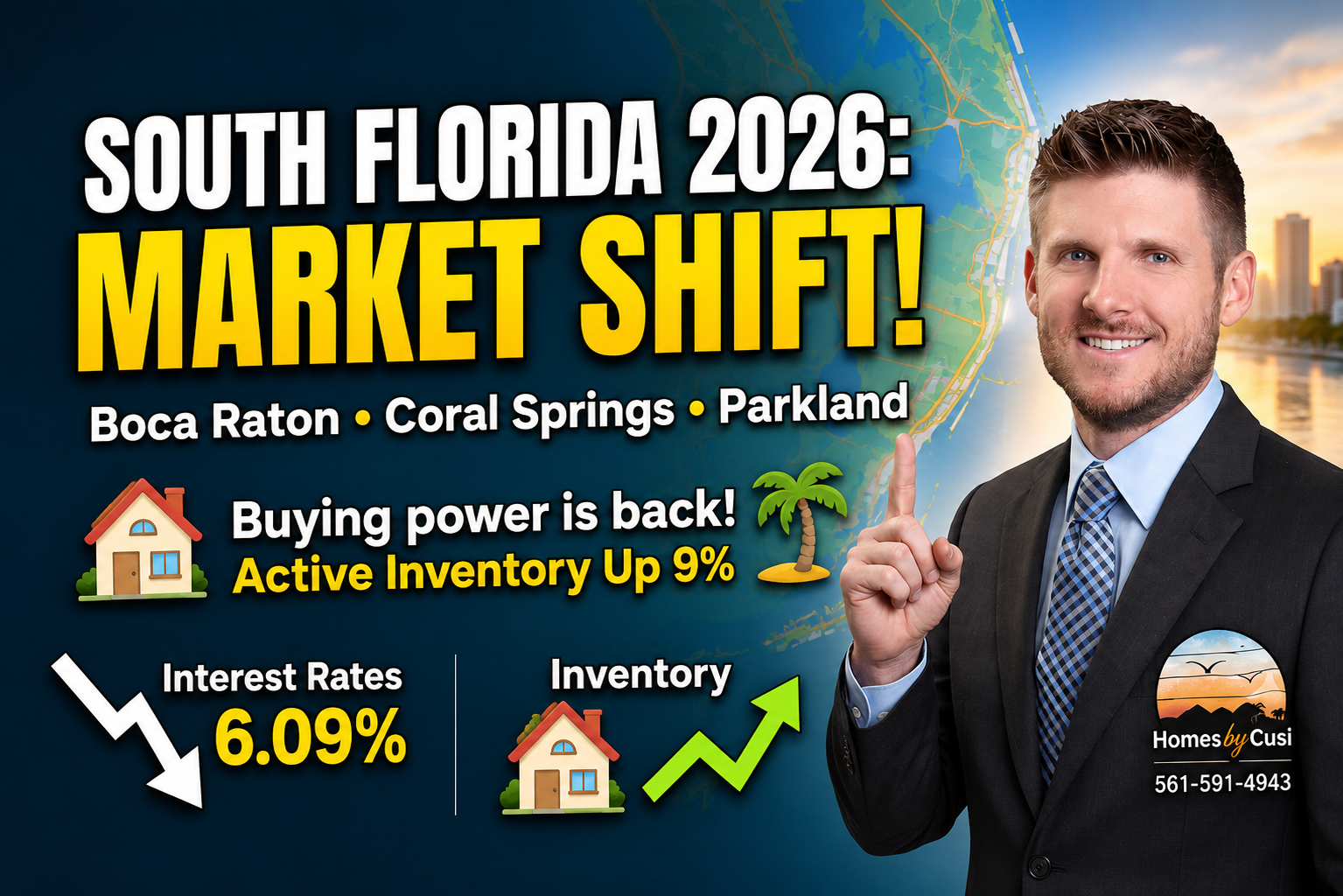 South Florida Real Estate Market 2026: Boca, Coral Springs & Parkland Breakdown header image.