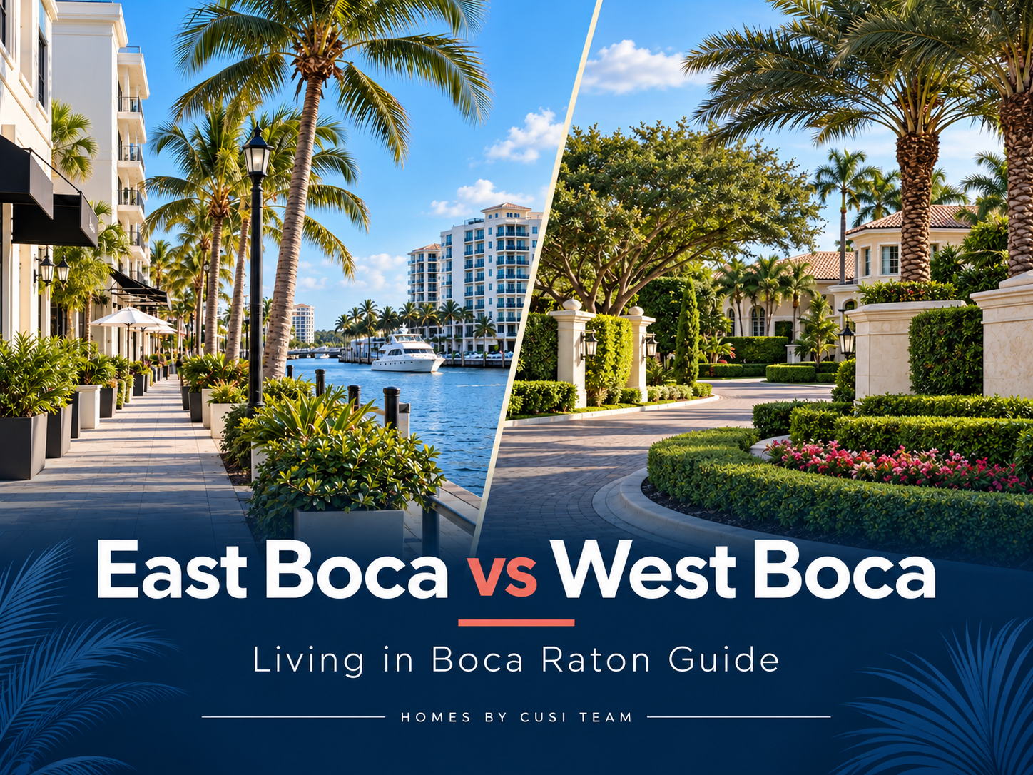 East Boca vs West Boca: Living in Boca Raton Guide header image.