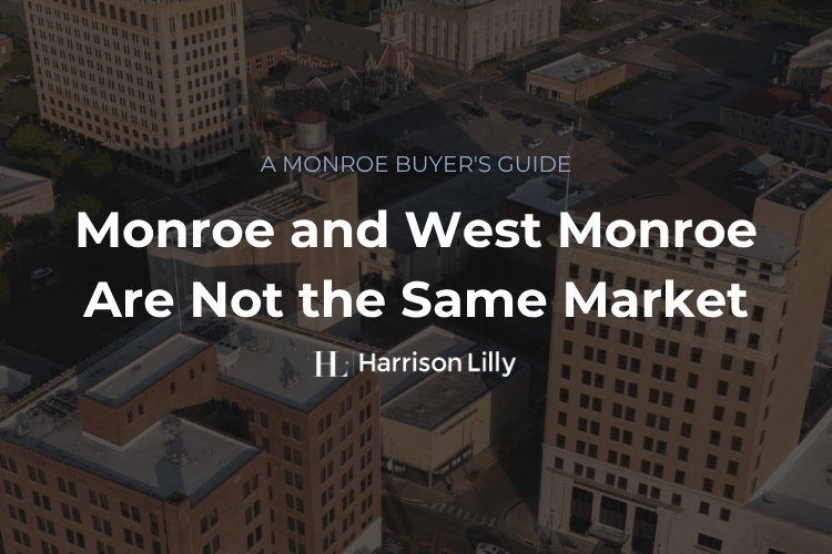 Monroe vs. West Monroe real estate market comparison