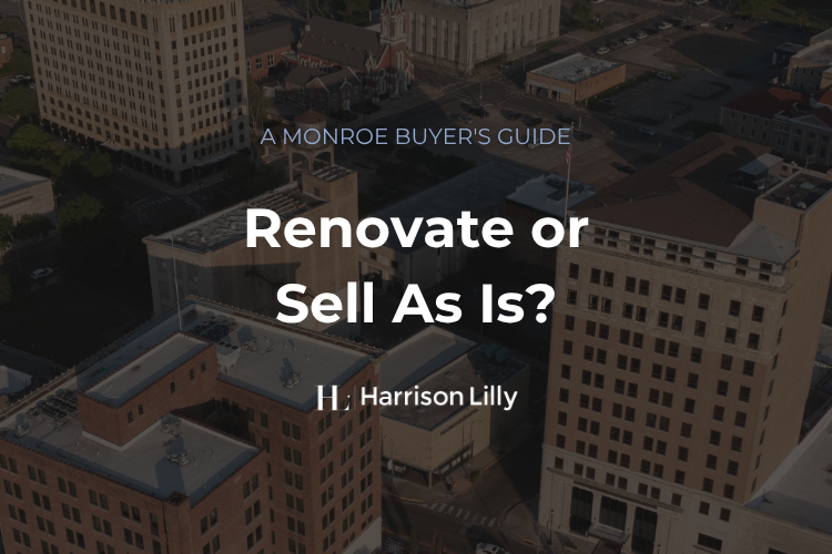 Renovate or Sell As Is? header image.