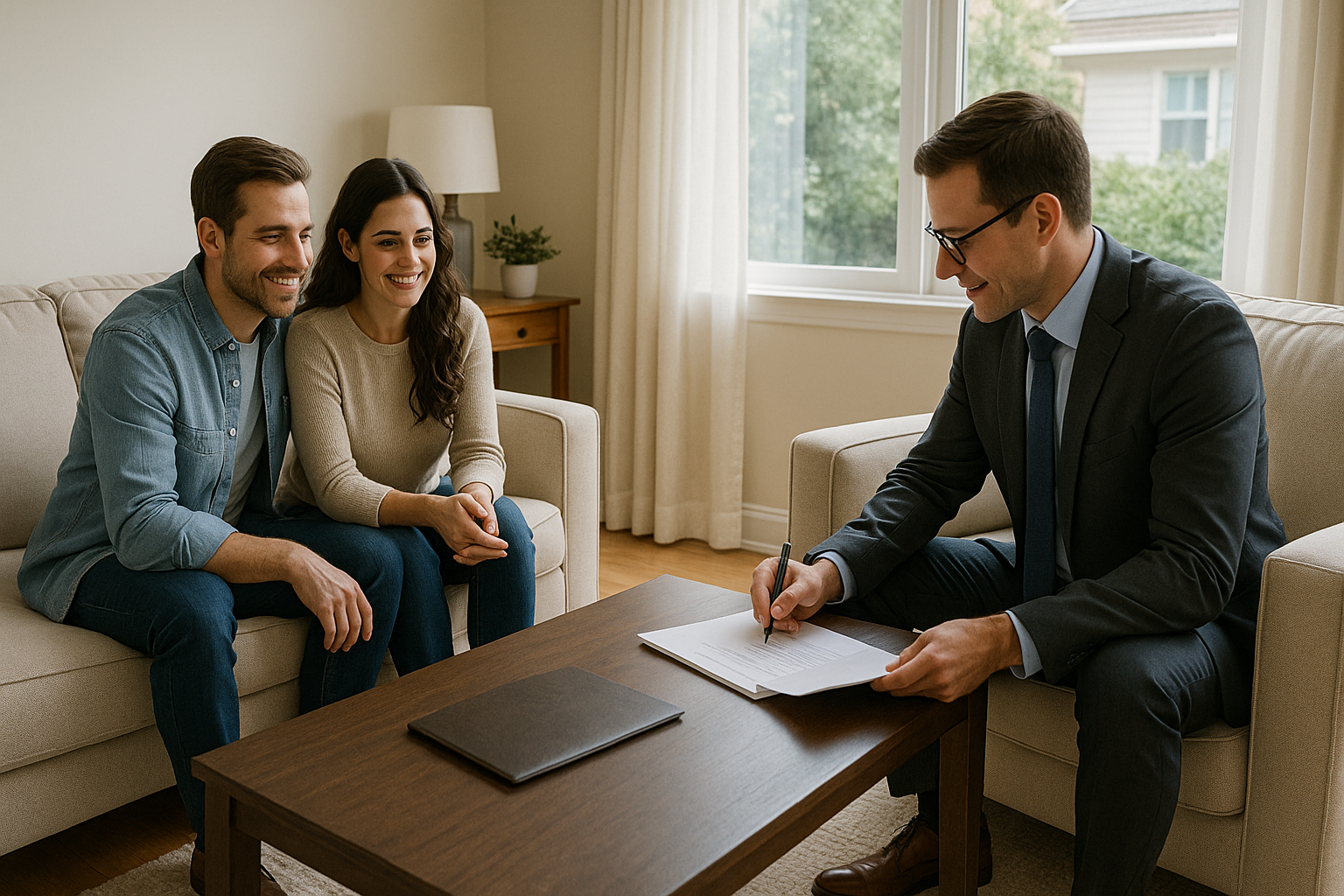 North Atlanta homeowner reviewing mortgage payoff while preparing to sell