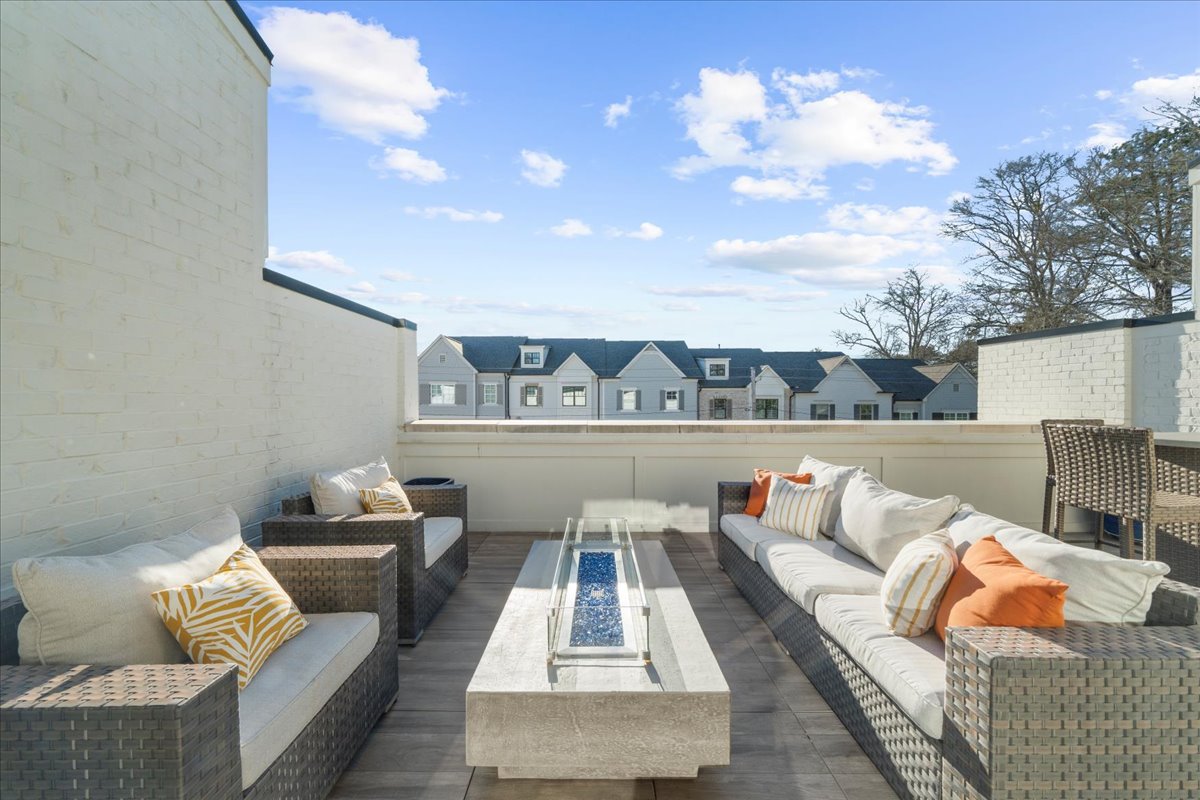 View from rooftop in downtown Alpharetta- how's the real estate market in north atlanta