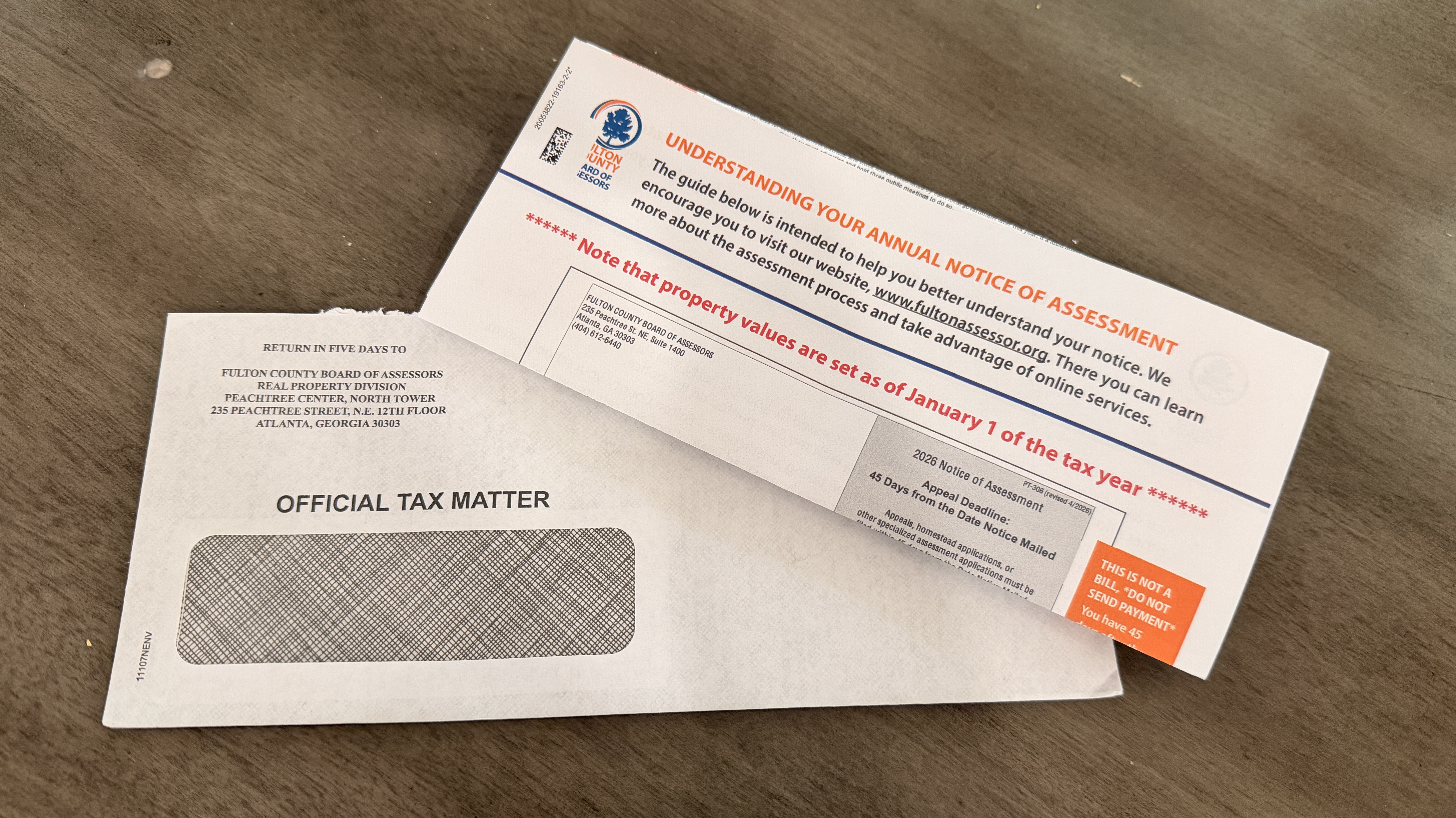 North Atlanta Tax Appeal Notice Sent and Deadline to Appeal
