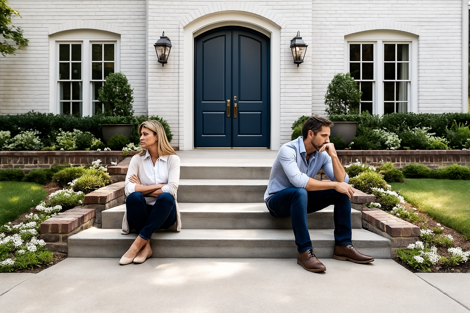 Divorcing couple selling their house in North Atlanta