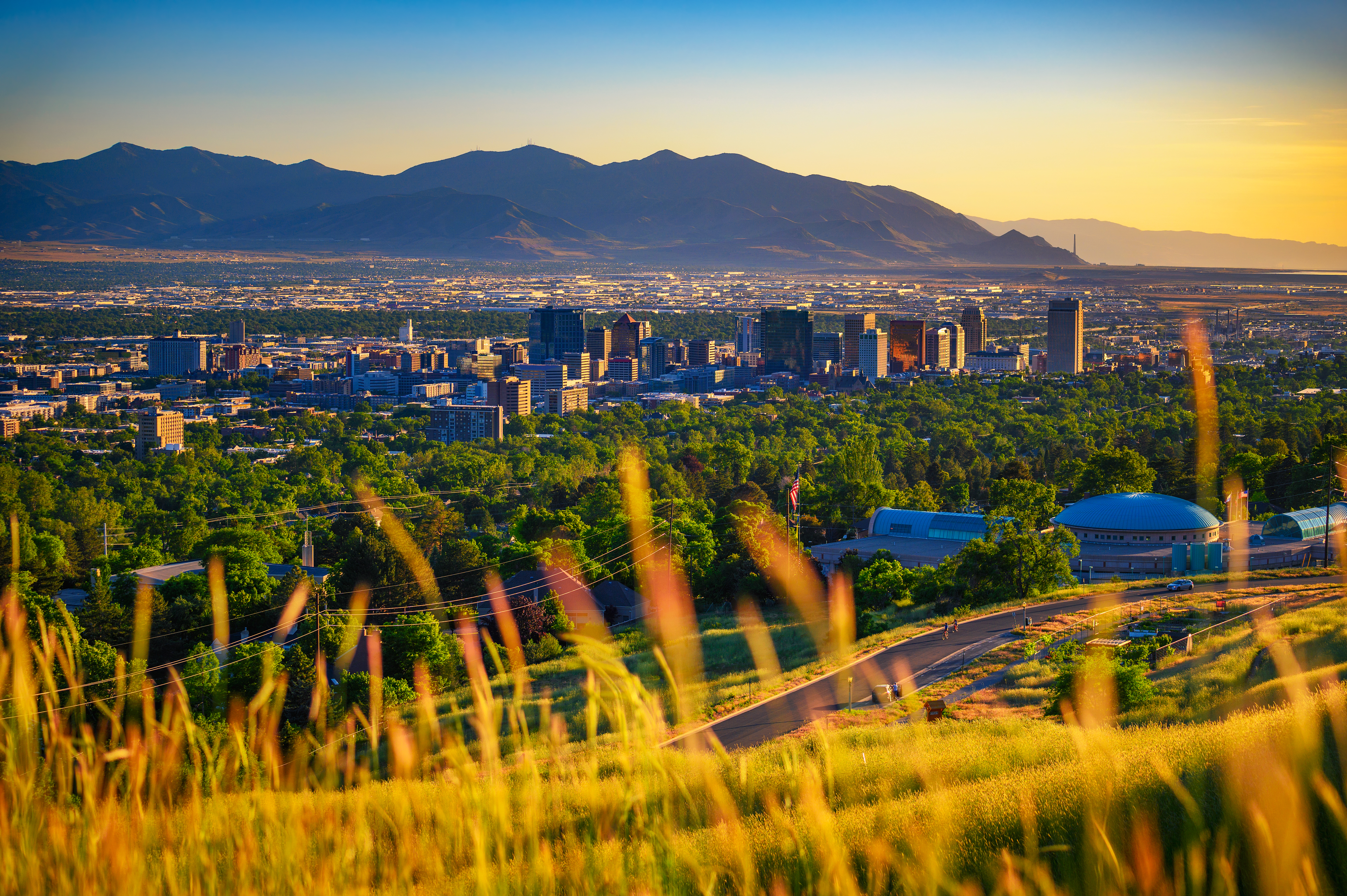 Salt Lake Valley at Golden Hour