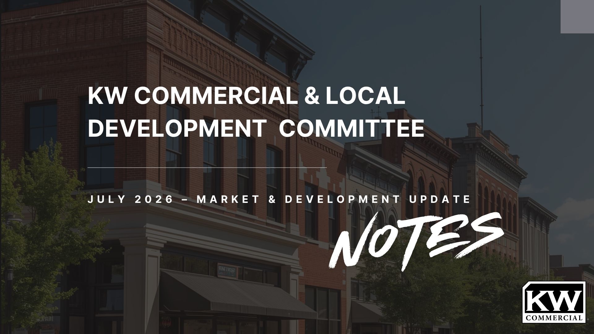 July 2026 Keller Williams Commercial Committee Meeting Review – Lafayette Market Center header image.