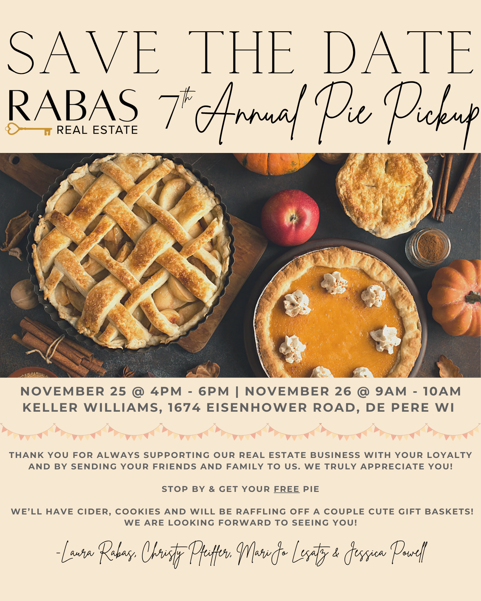 7th Annual Pie Day header image.