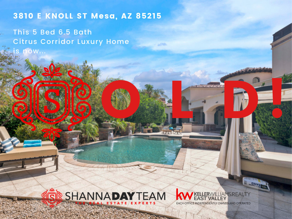 JUST SOLD: 5 Bed 6.5 Bath Citrus Corridor Luxury Home! header image.