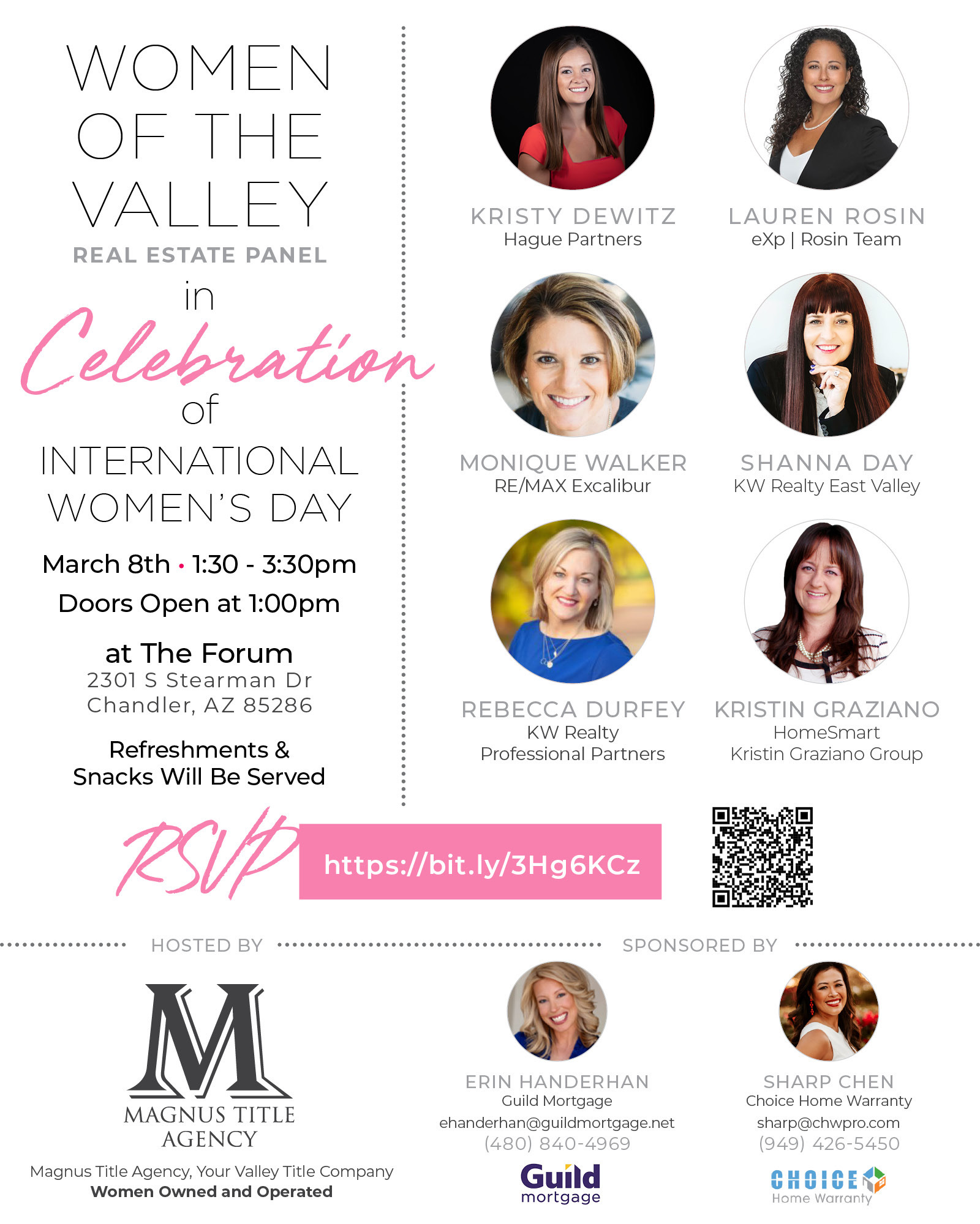Women Of The Valley: A Real Estate Panel Celebrating International Women's Day header image.