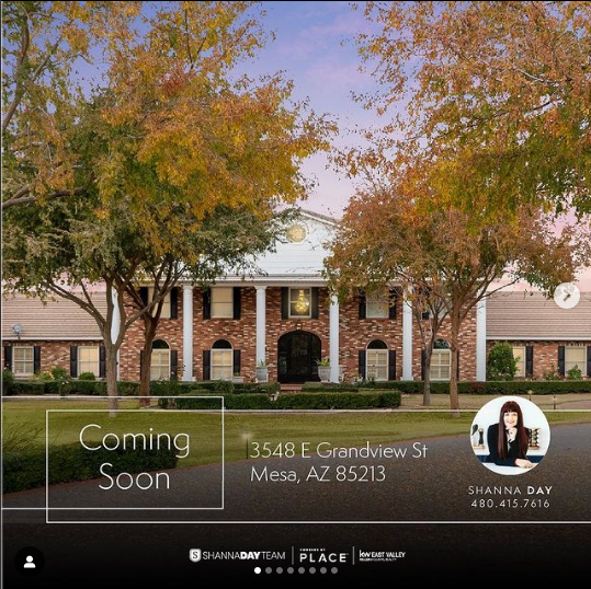 Coming Soon • 3458 E Grandview Mesa, AZ 85213 • $1,990,000 header image.