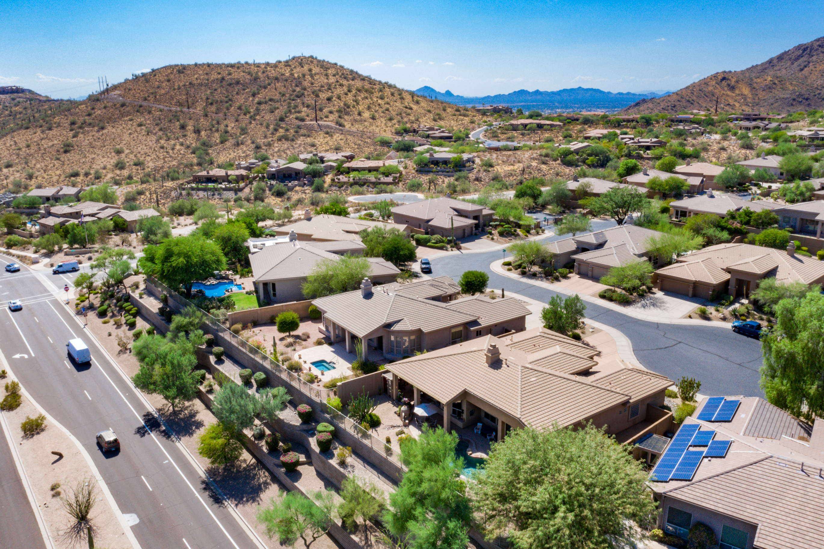 Live The Dream With This 3 Bed Cul-de-sac Former Cordabella Model Home w/ Pool & Mountain Views! header image.