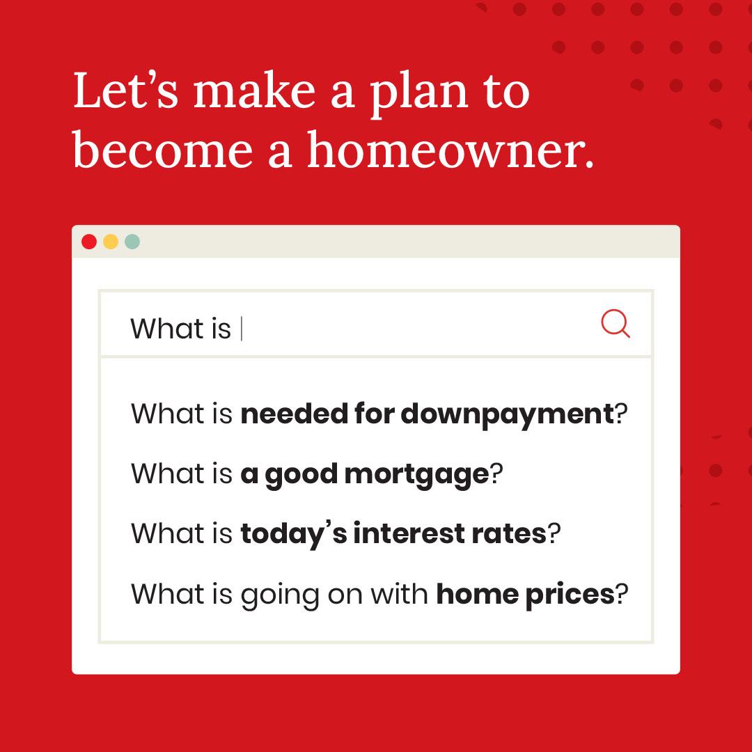 Do You Have A Plan To Become A Homeowner? header image.