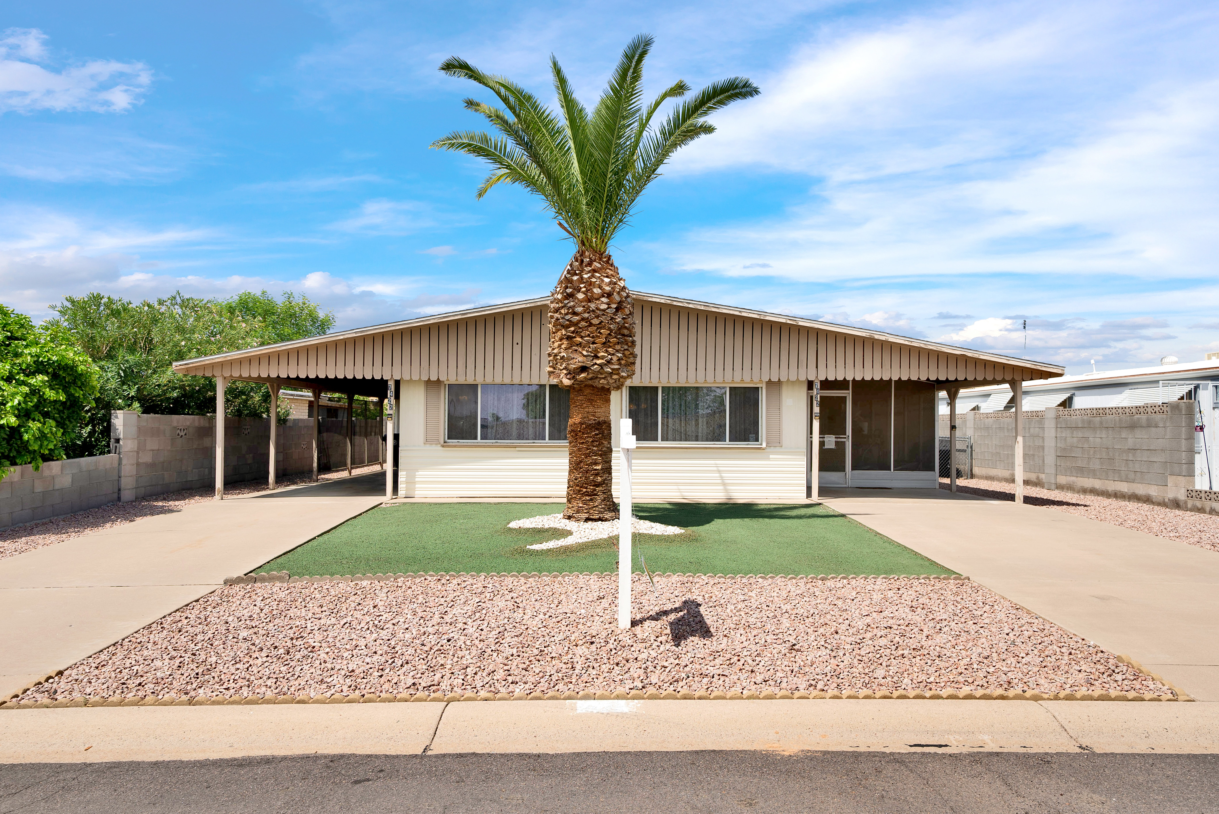 NEW LISTING: 2 Bed 2 Bath Home w/ Arizona Room In Desert Sands Golf And Country Club Unit 2 - No HOA! header image.