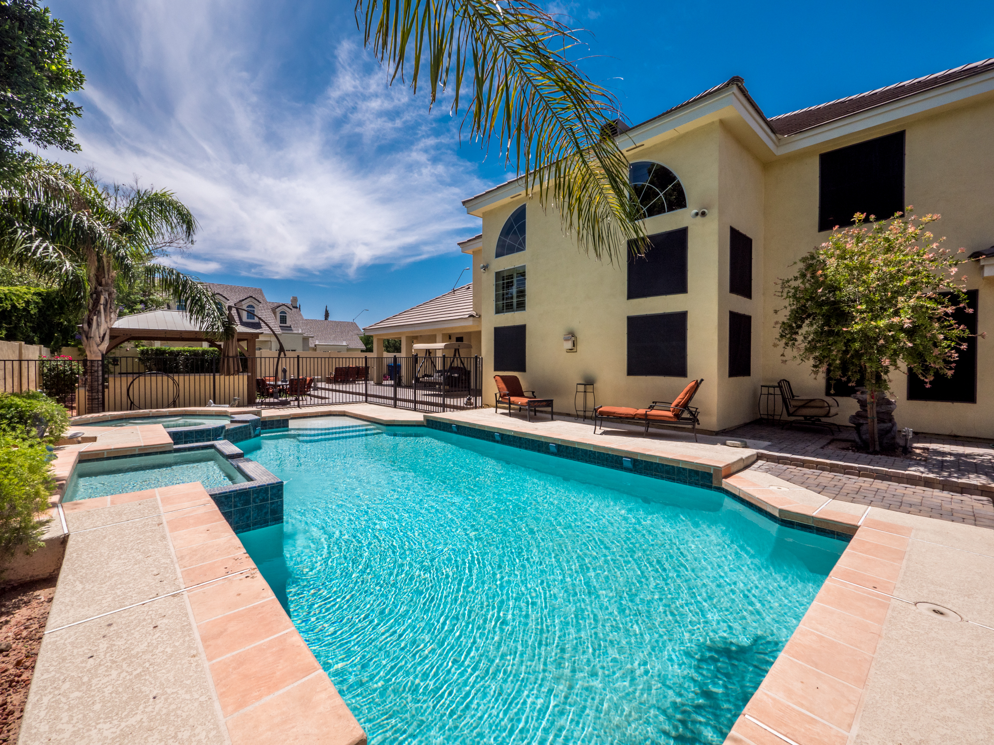 Virtual Tour: 4 Bed 5 Bath Custom Home w/ Pool In The Groves Of Hermosa Vista! header image.