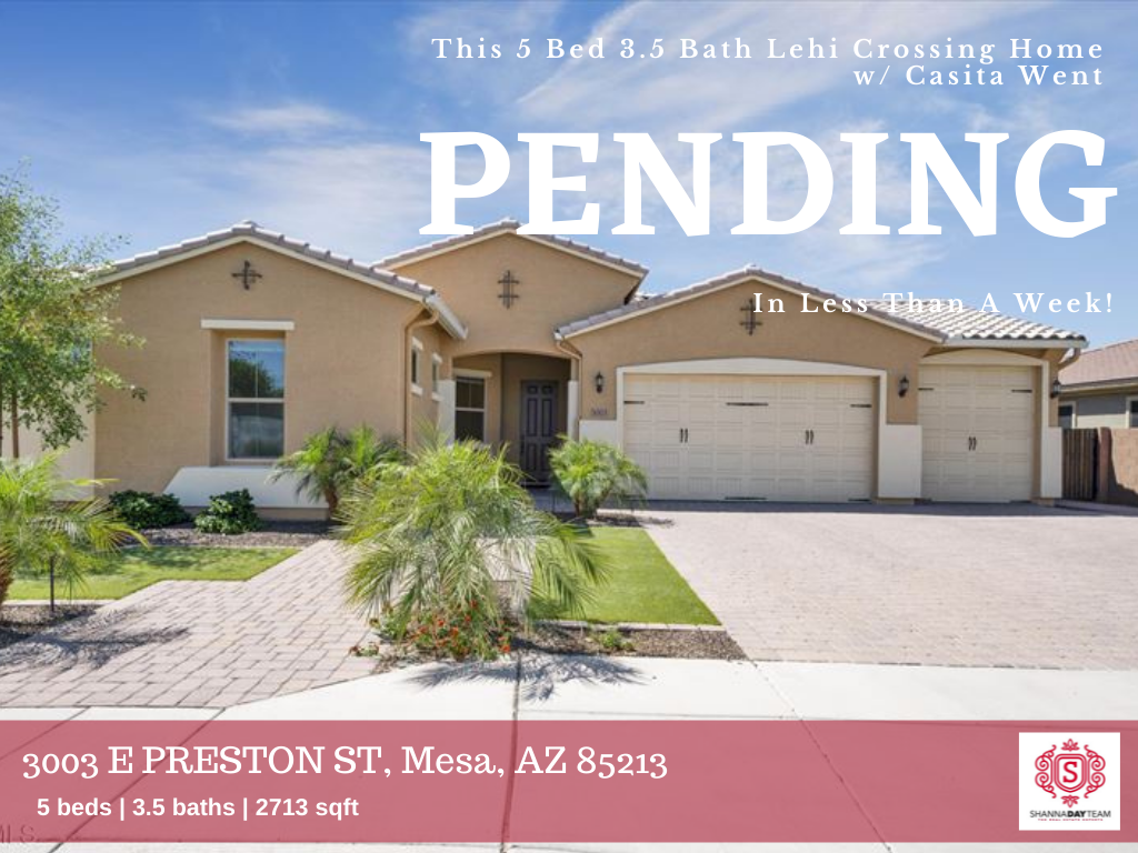 This 5 Bed 3.5 Bath Lehi Crossing Home w/ Casita & Pool Is Now PENDING! header image.