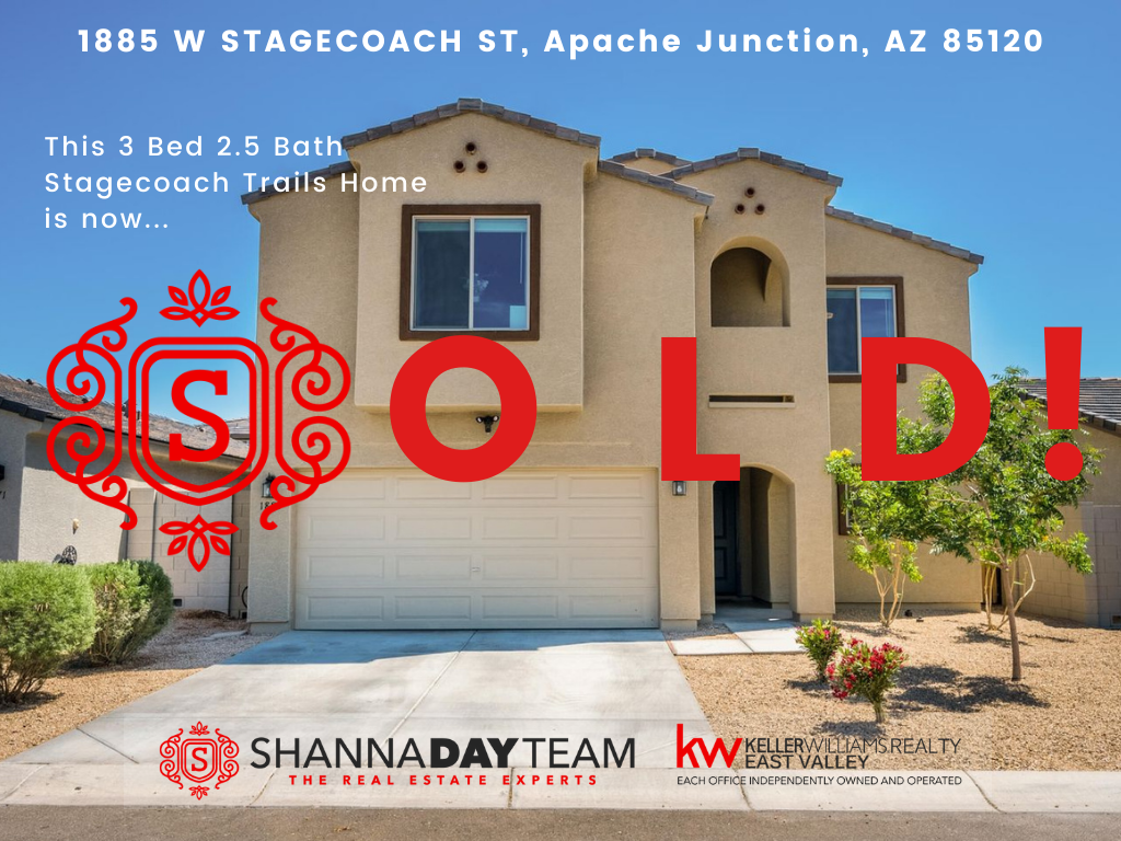 JUST SOLD: 3 Bed 2.5 Bath Two-story Home w/ Loft In Stagecoach Trails! header image.