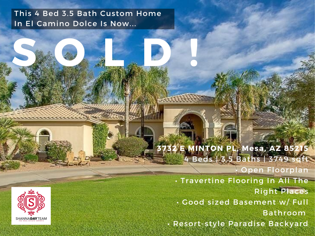 JUST SOLD: 4 Bed 3.5 Bath Open Floorplan Custom Home w/ Pool In El Camino Dolce! header image.