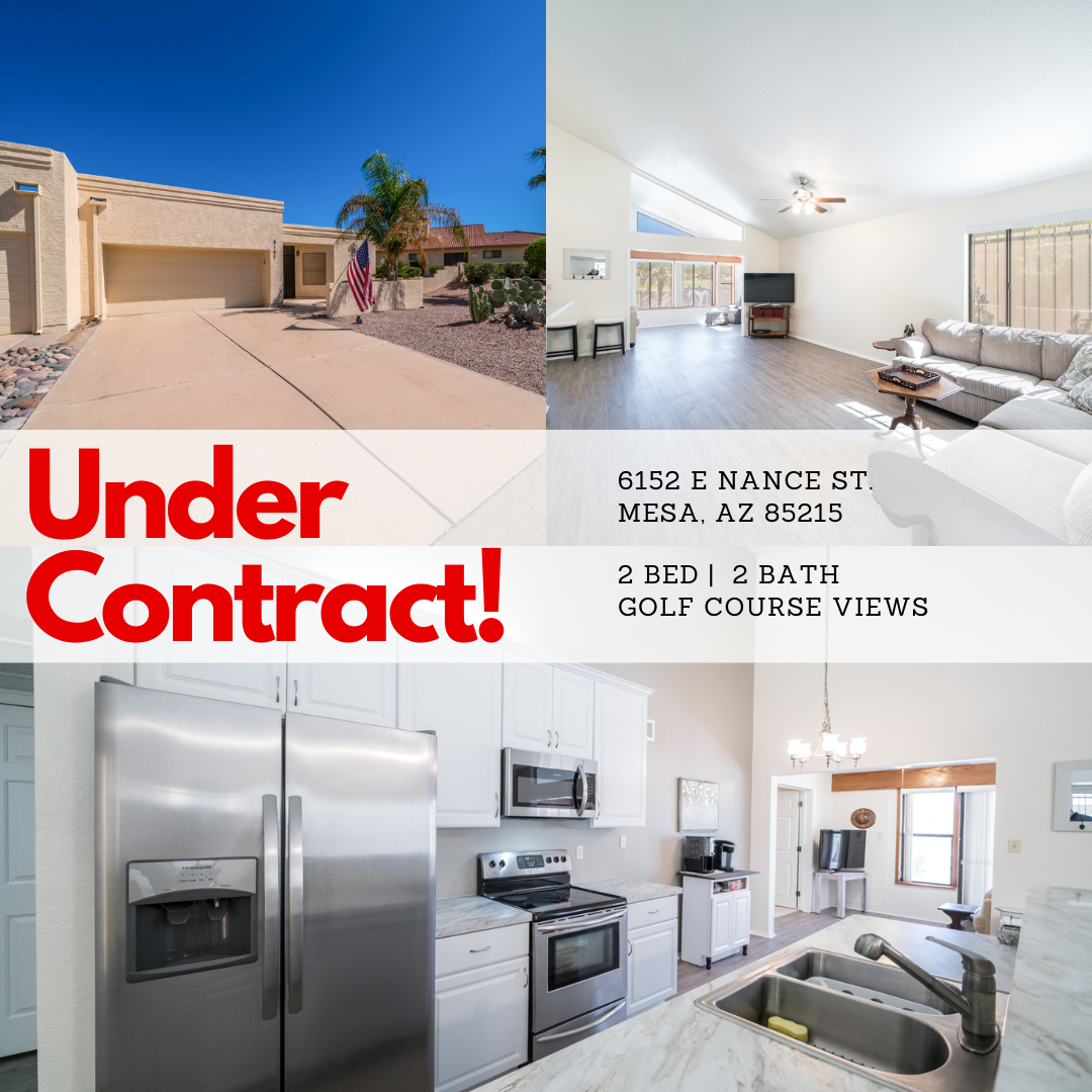 This 2 Bed 2 Bath Golf Course Community Home Is Now UNDER CONTRACT! header image.