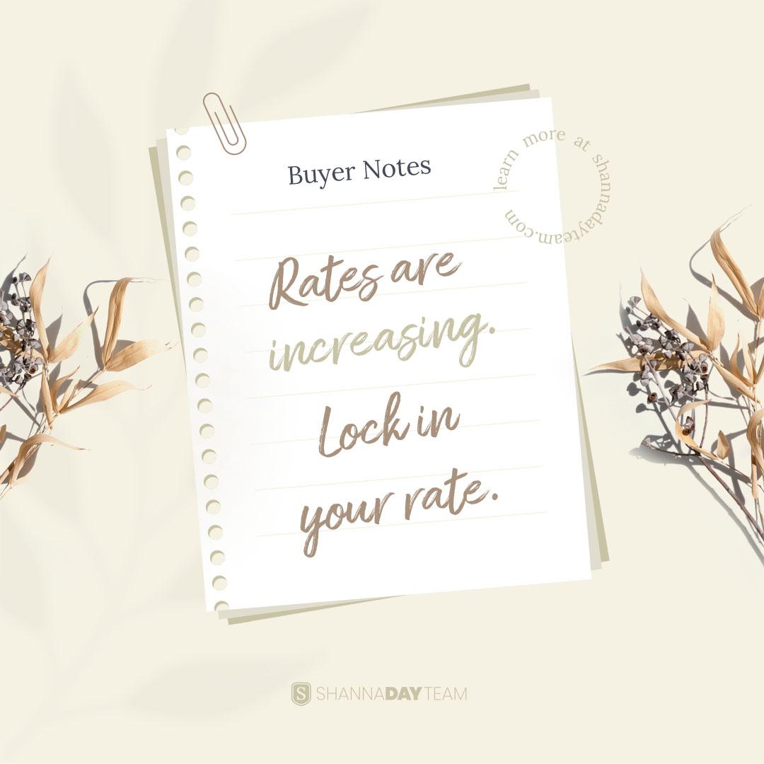 Lock In Your Rate Before They Rise Higher! header image.